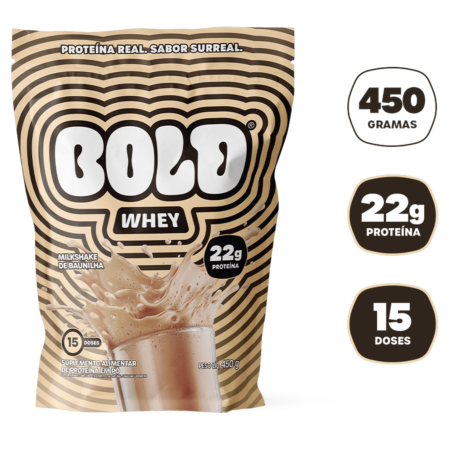 Bold Whey 450g — Milkshake de Baunilha