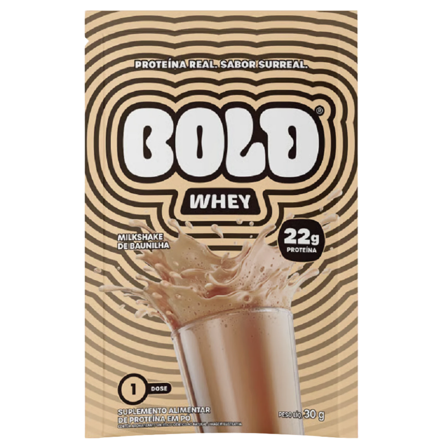 Bold Whey Sachê 30 g — Milkshake de Baunilha