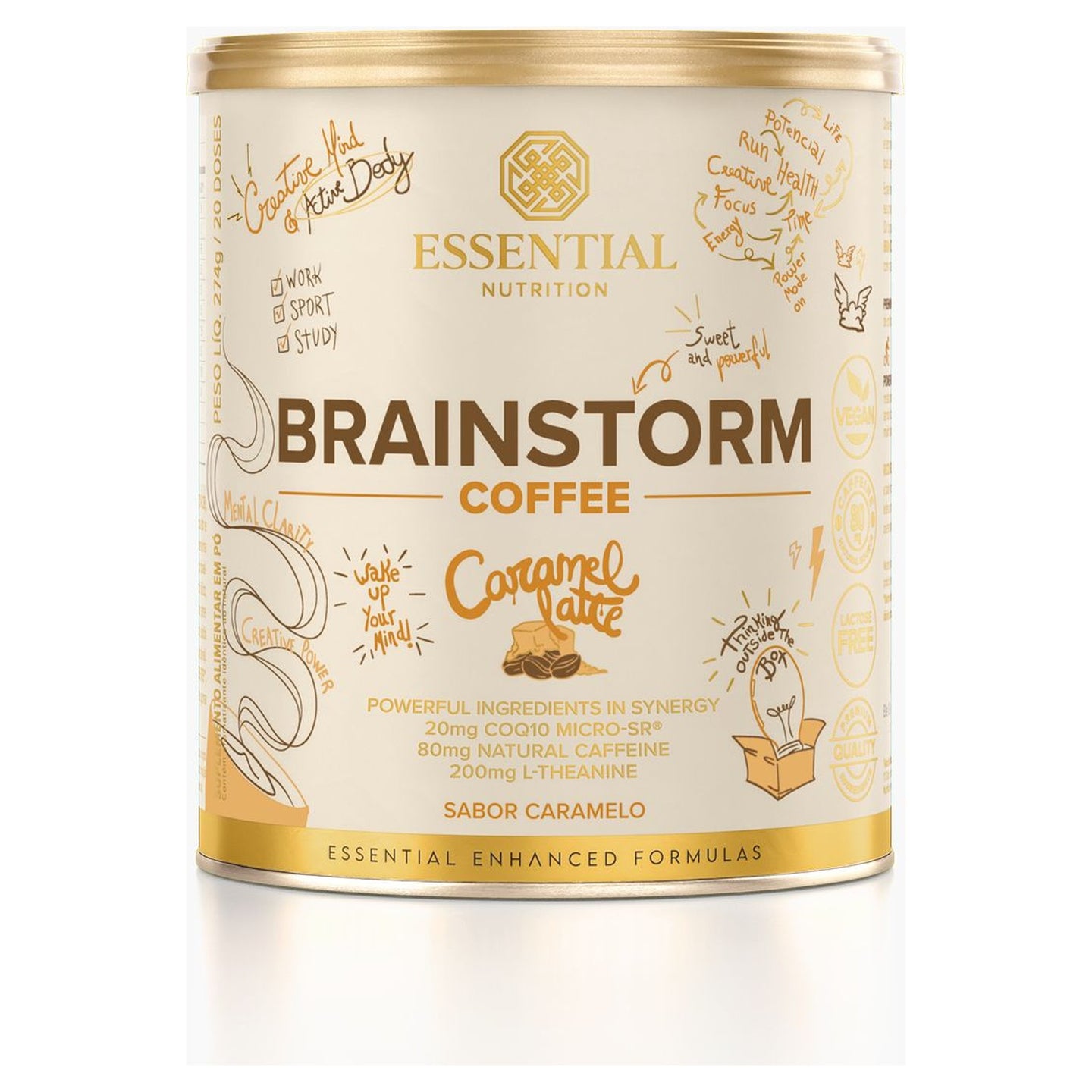 Brainstorm Coffee Caramel Latte 274g