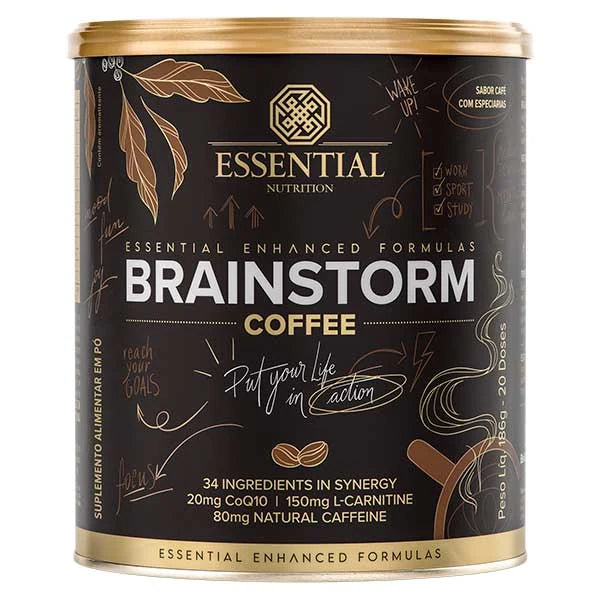 Lata de Brainstorm Coffee 186g Essential Nutrition
