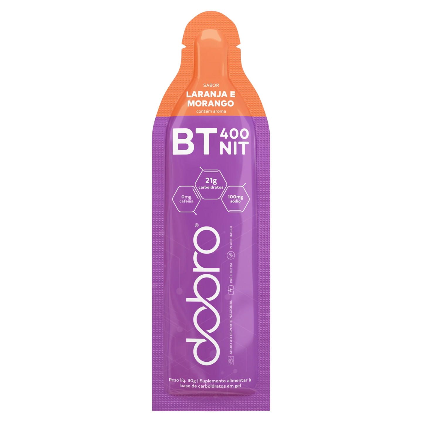 BT 400 Nitrato Gel DOBRO — sabor Laranja e Morango