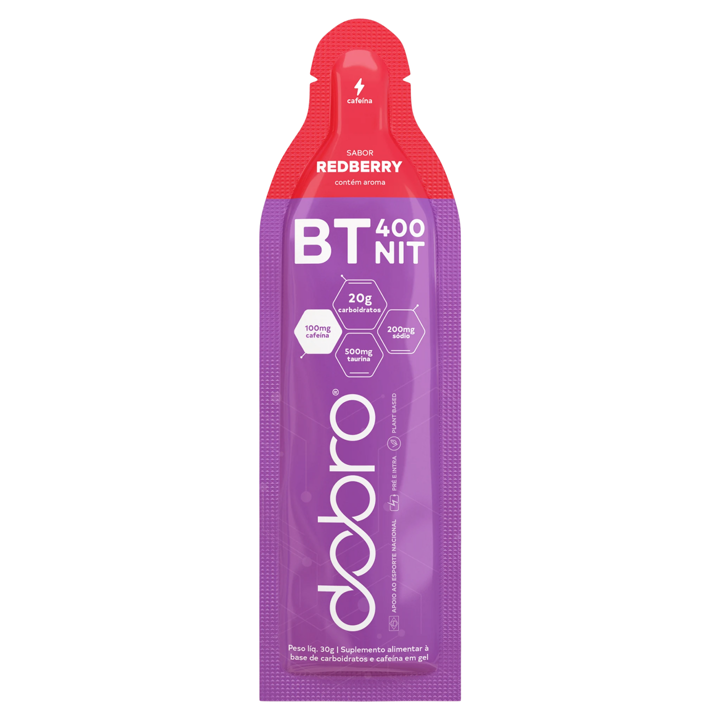 BT 400 Nitrato Gel DOBRO — sabor Redberry com Cafeína