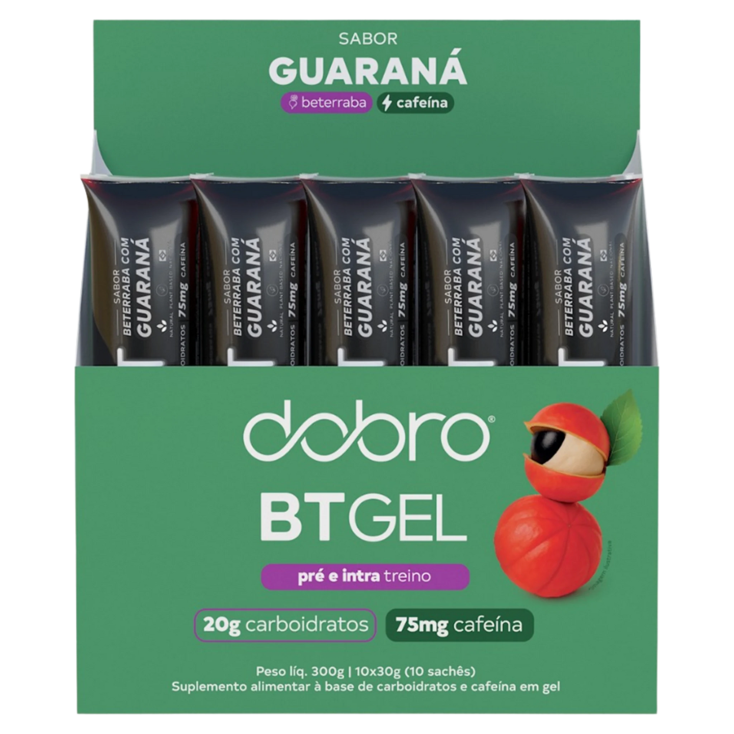 BT Gel Beterraba DOBRO — sabor Beterraba e Guaraná com Cafeína
