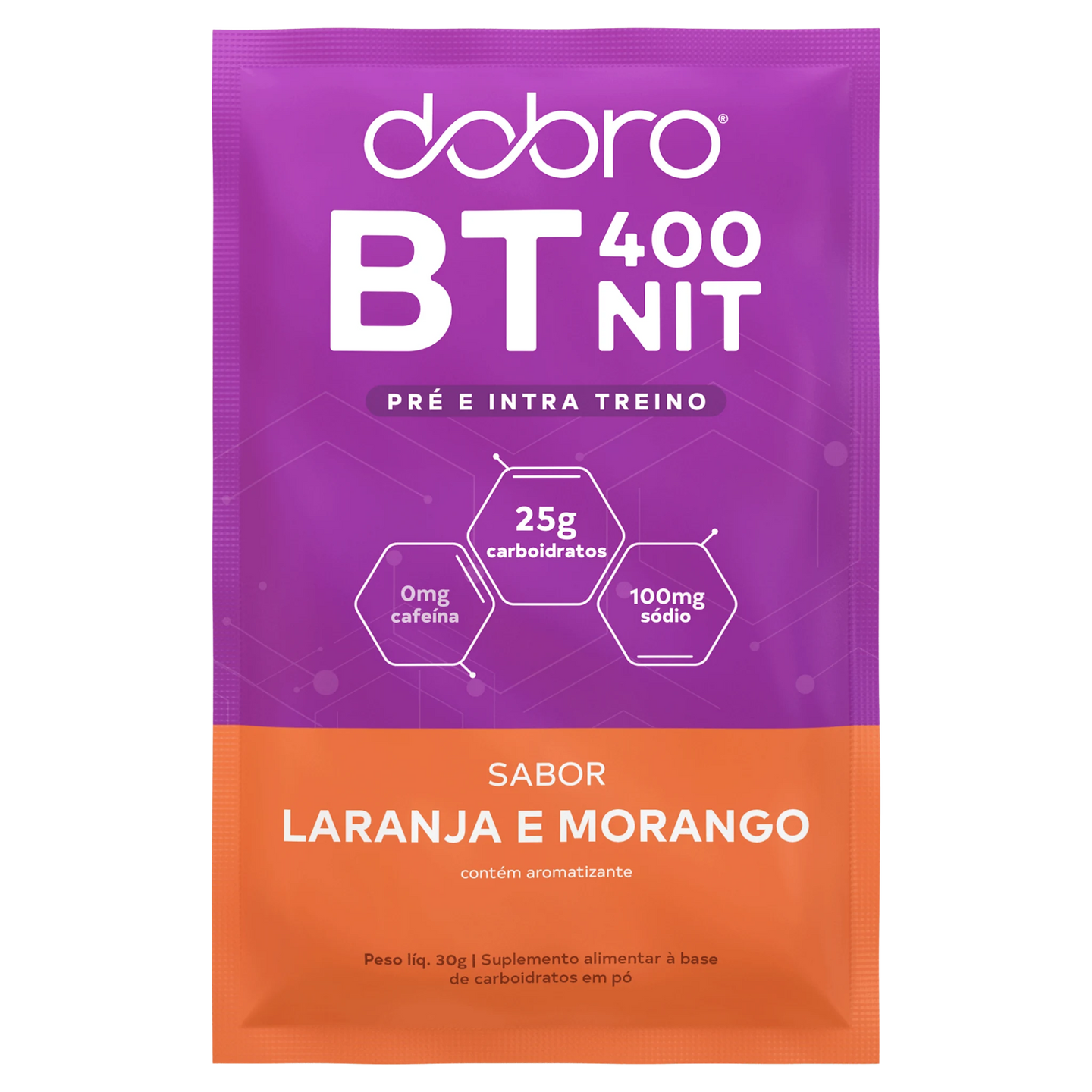 BTNIT400 Laranja com Morango — sachê de 30 g