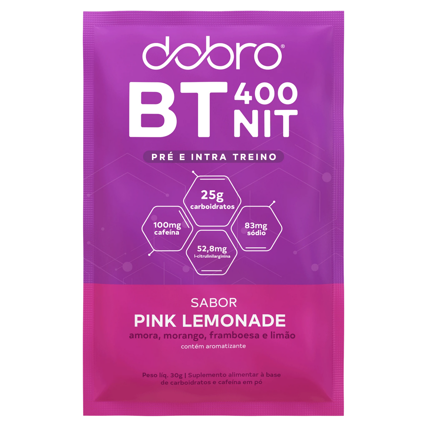 BTNIT400 Pink Lemonade com Citrulina — sachê de 30 g