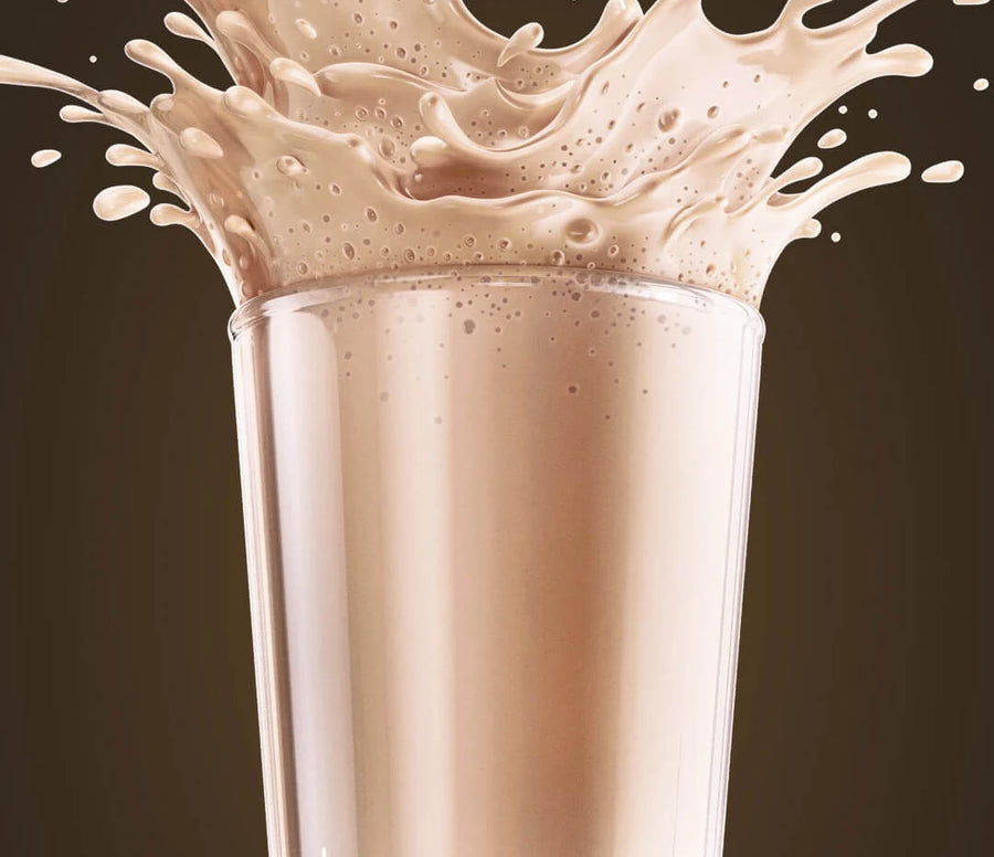 Bold Whey Milkshake de Baunilha — shake preparado no copo