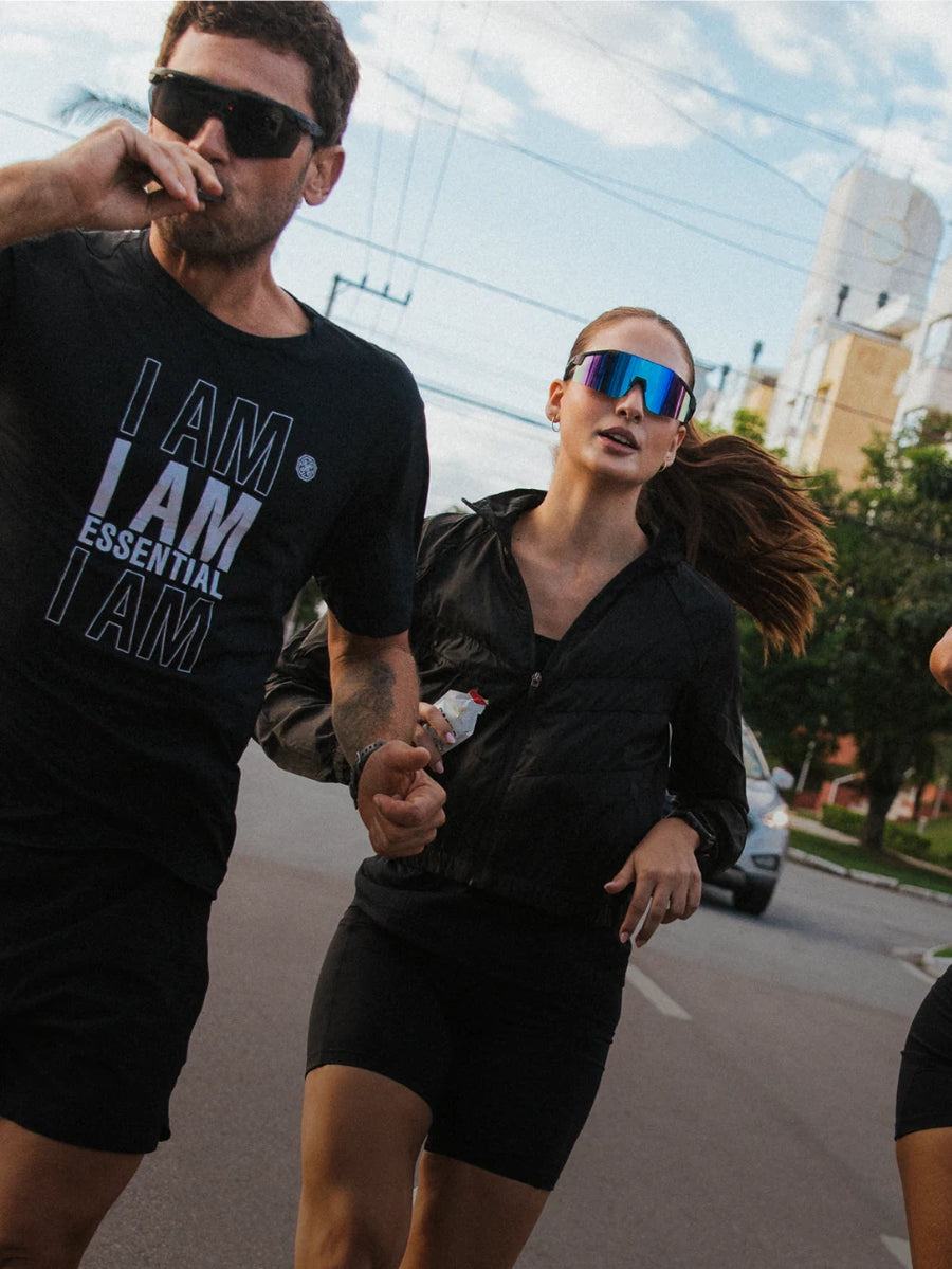 Gel consumido em movimento, durante a corrida