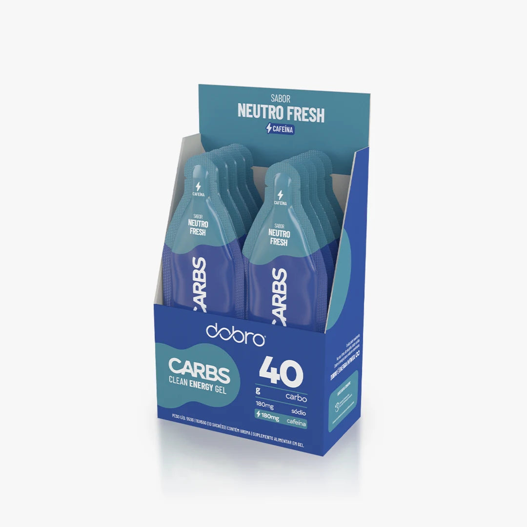 Carbs Gel 40 DOBRO — sabor Neutro Fresh com Cafeína