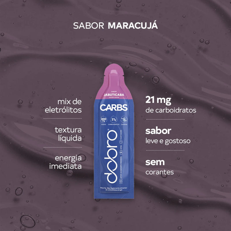 Ficha do Carbs Gel sabor Maracujá