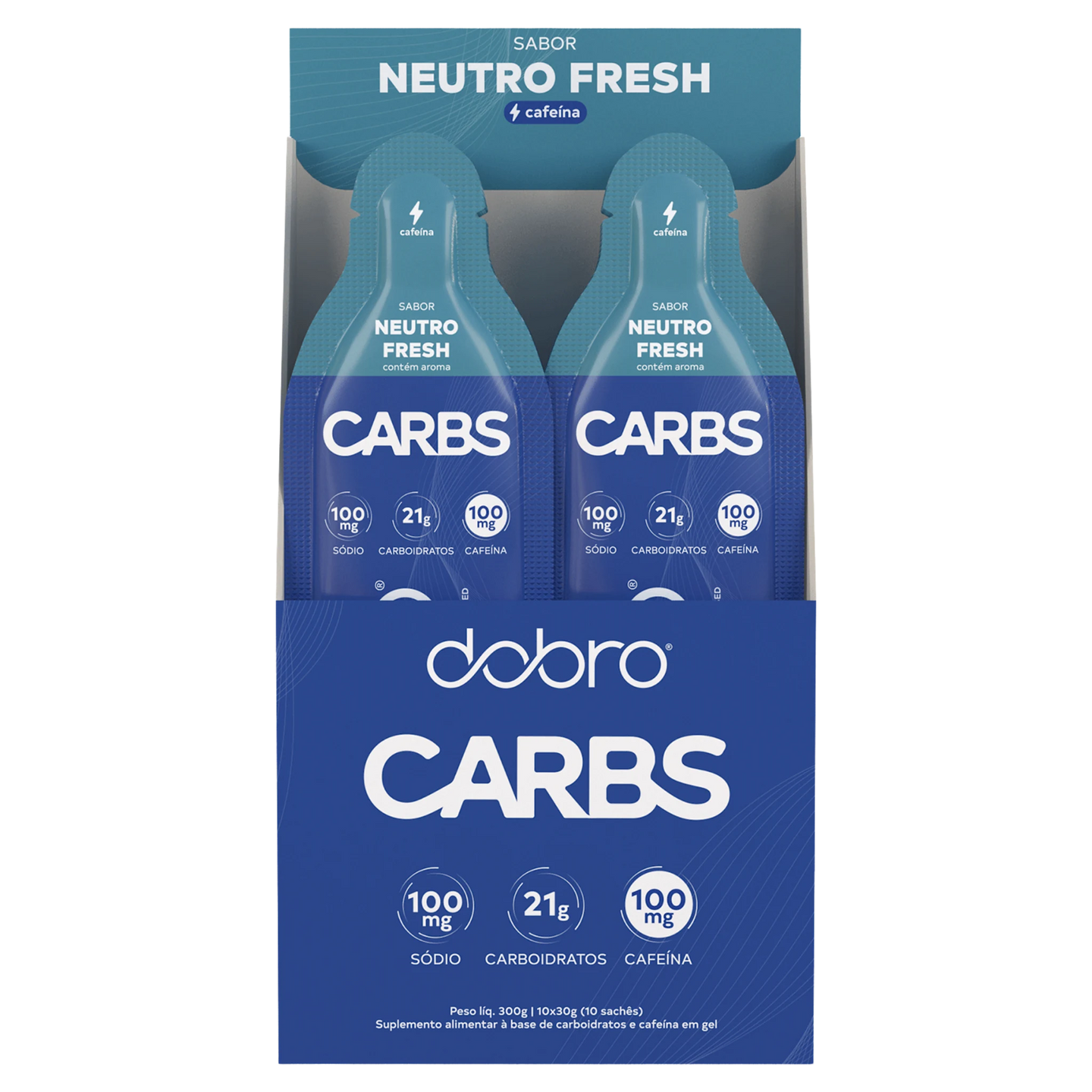 Carbs Gel DOBRO — sabor Neutro Fresh com Cafeína