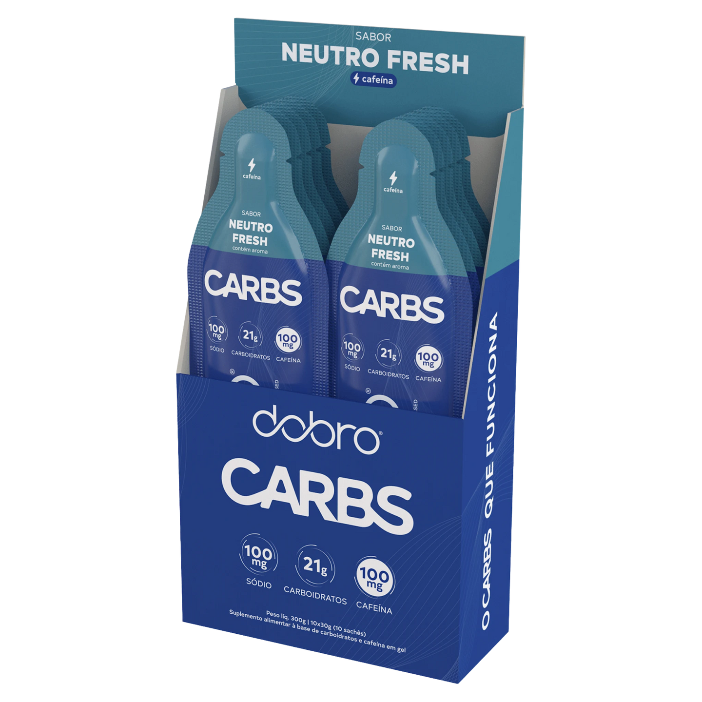 Carbs Gel DOBRO — sabor Neutro Fresh com Cafeína