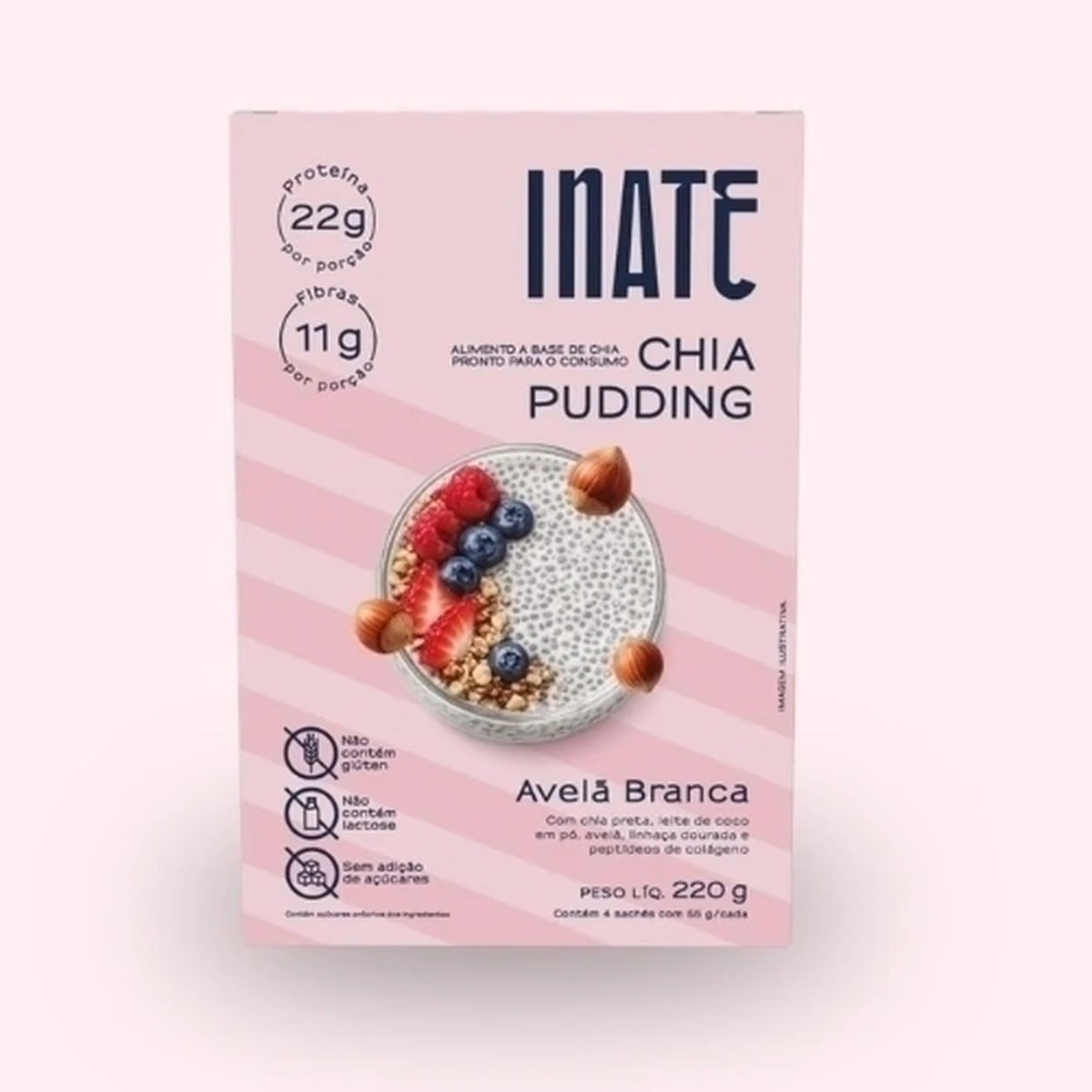 Chia Pudding Avelã Branca