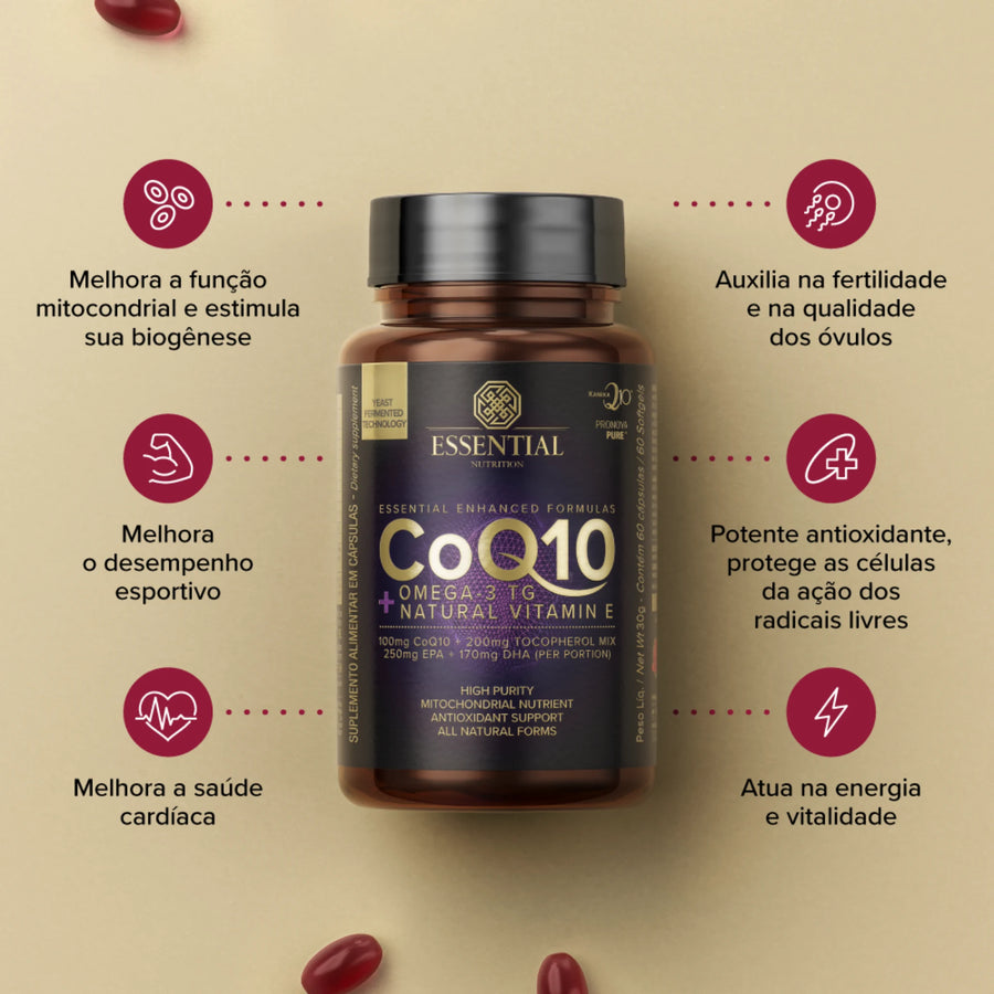 CoQ10 + Ômega 3 TG + Vitamina E