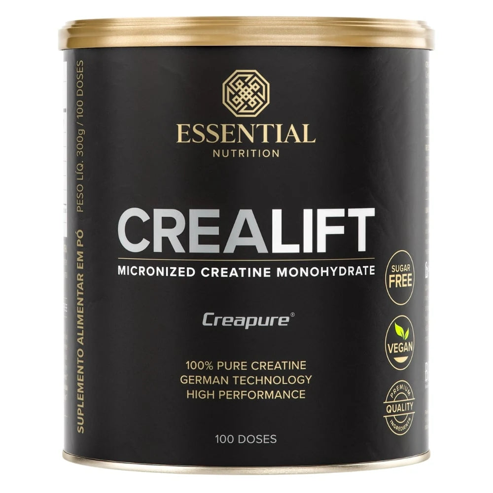 Pote de Crealift Creapure 300g Essential Nutrition