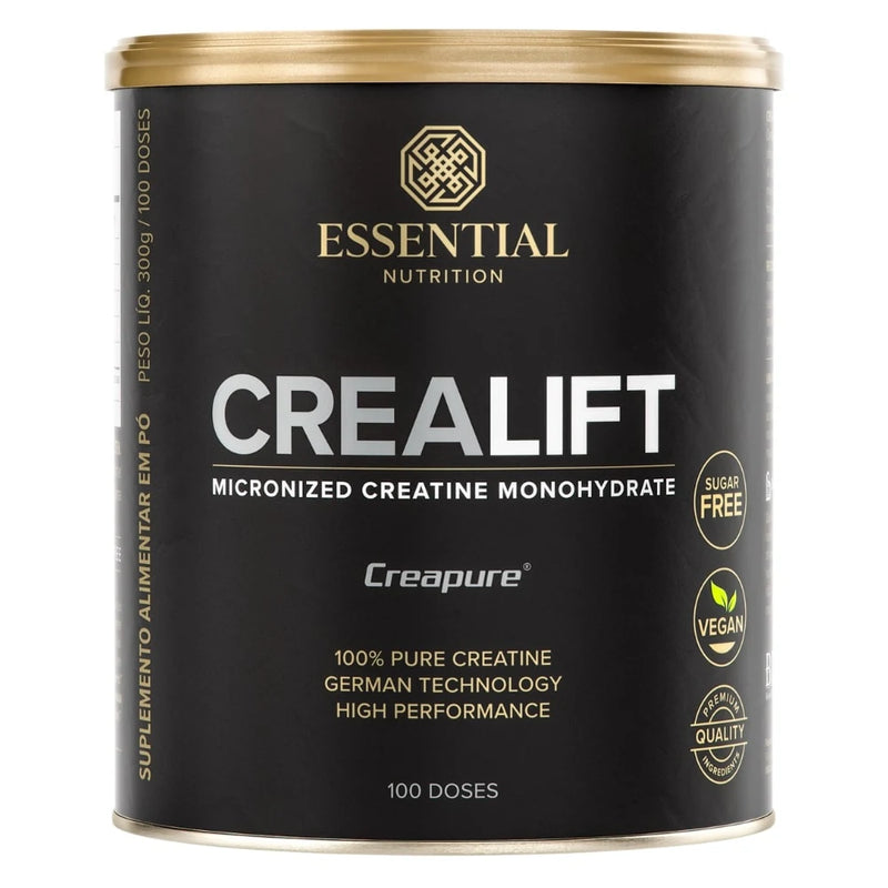 Pote de Crealift Creapure 300g Essential Nutrition