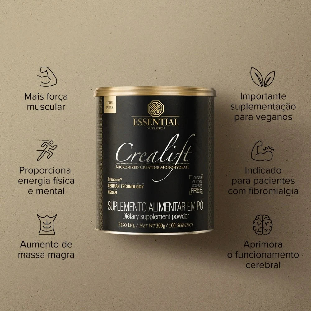 Detalhe do rótulo do Crealift Creapure