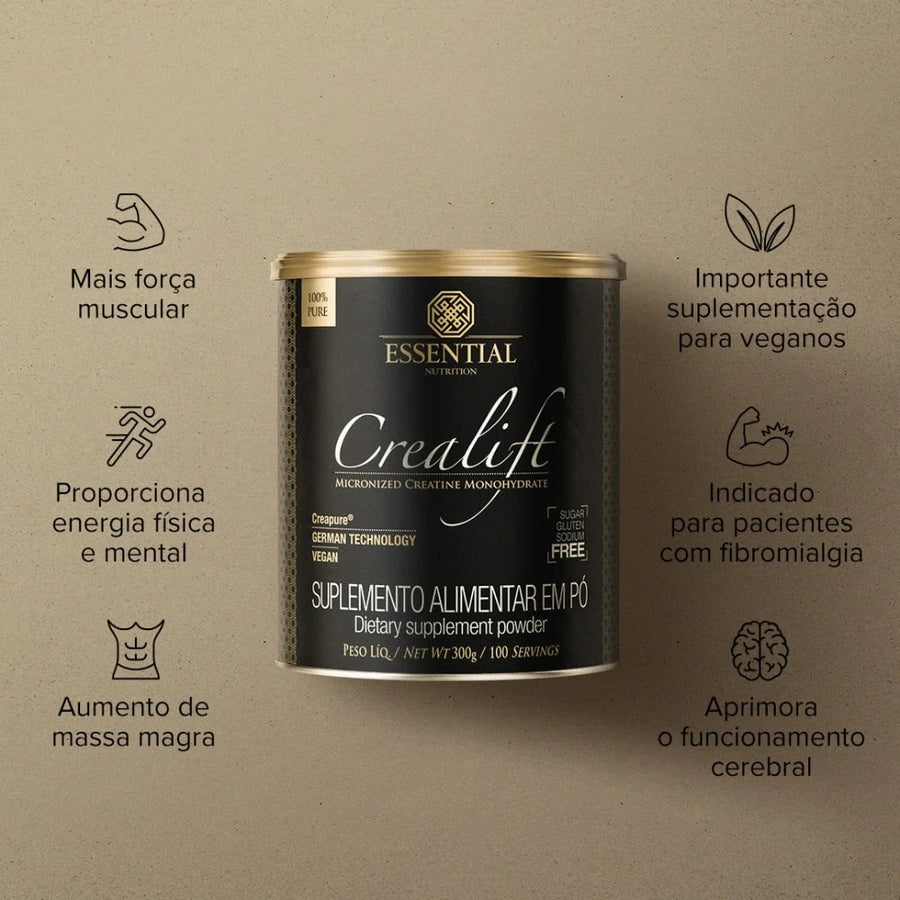 Detalhe do rótulo do Crealift Creapure