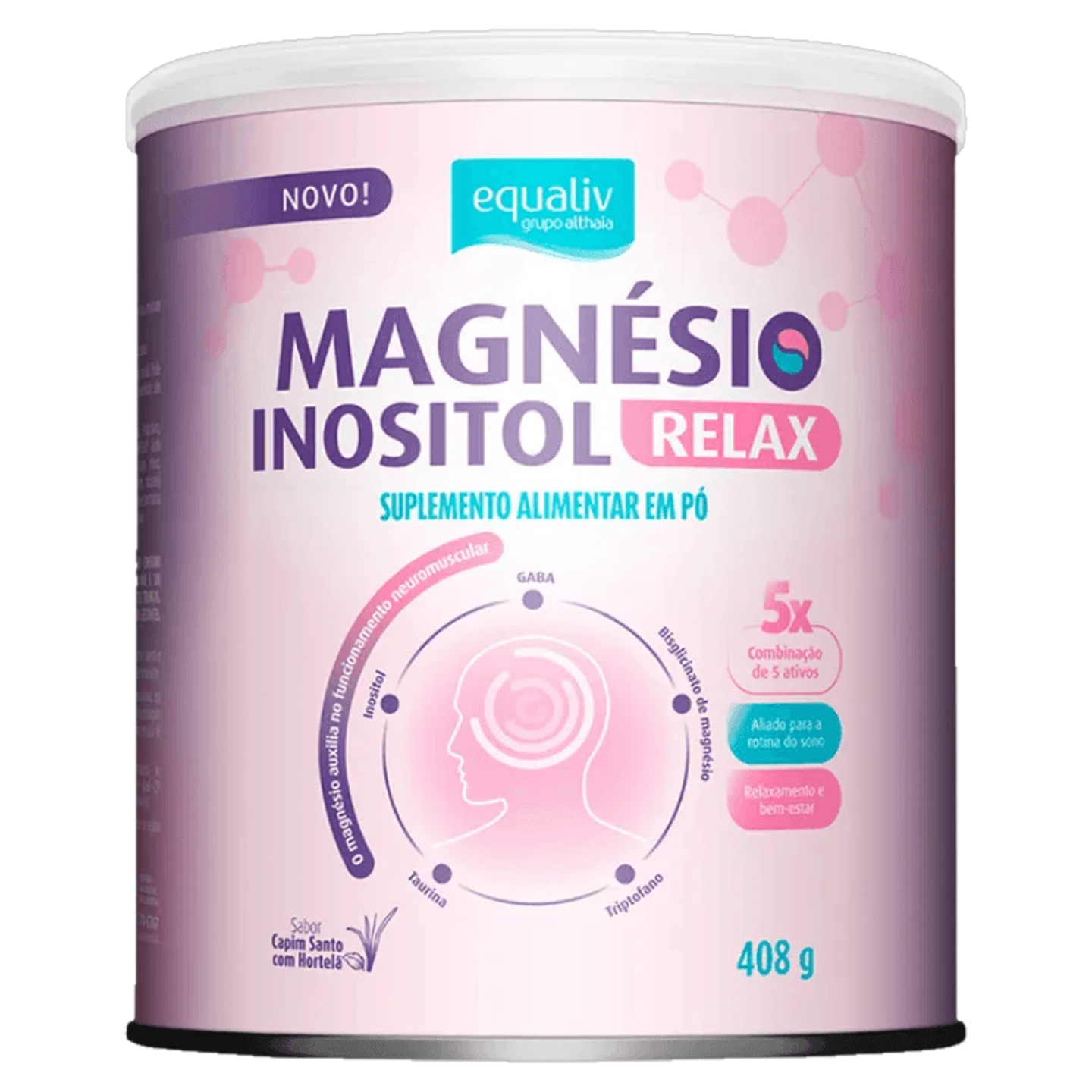 Magnésio Inositol Relax Gaba 408g
