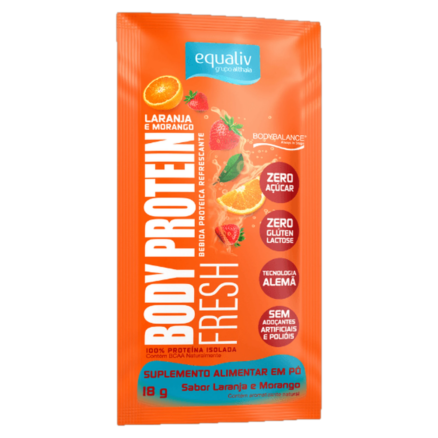Body Protein Fresh Sachê — Laranja e Morango