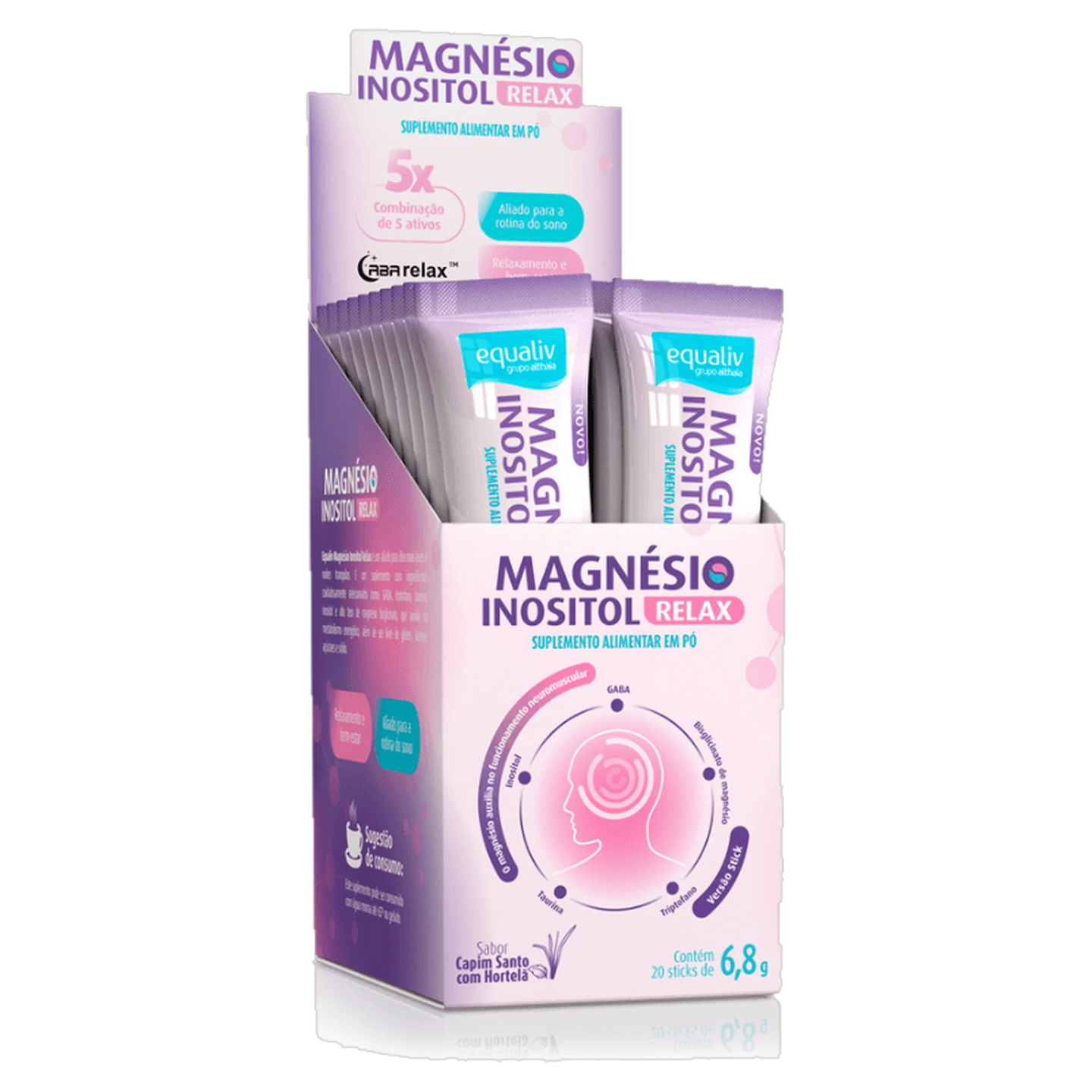 Magnésio Inositol Relax Gaba 20 Sticks