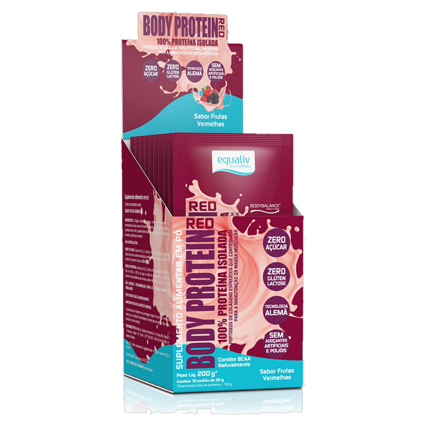 Body Protein 10 Sachês — Frutas Vermelhas
