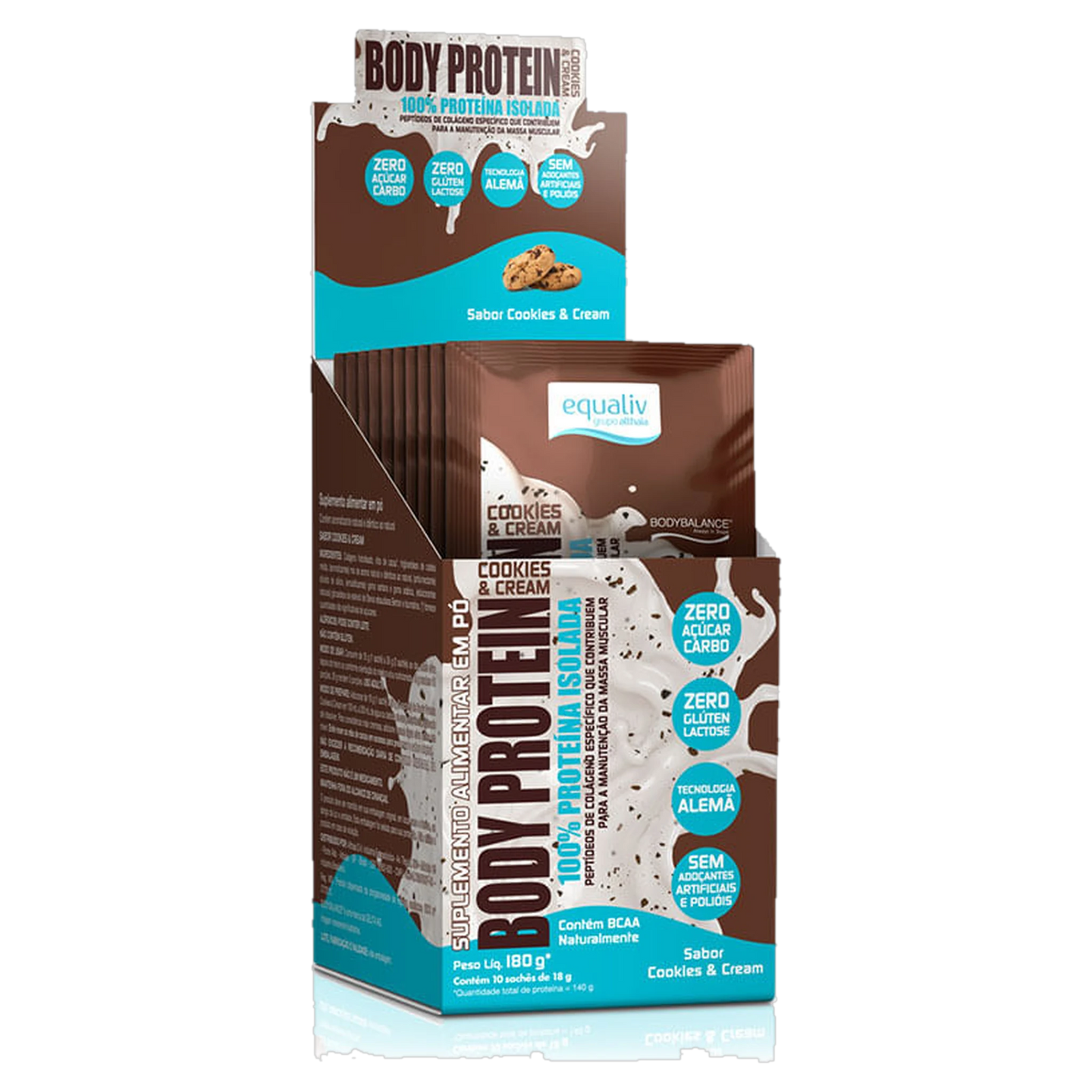 Body Protein 10 Sachês — Cookies & Cream