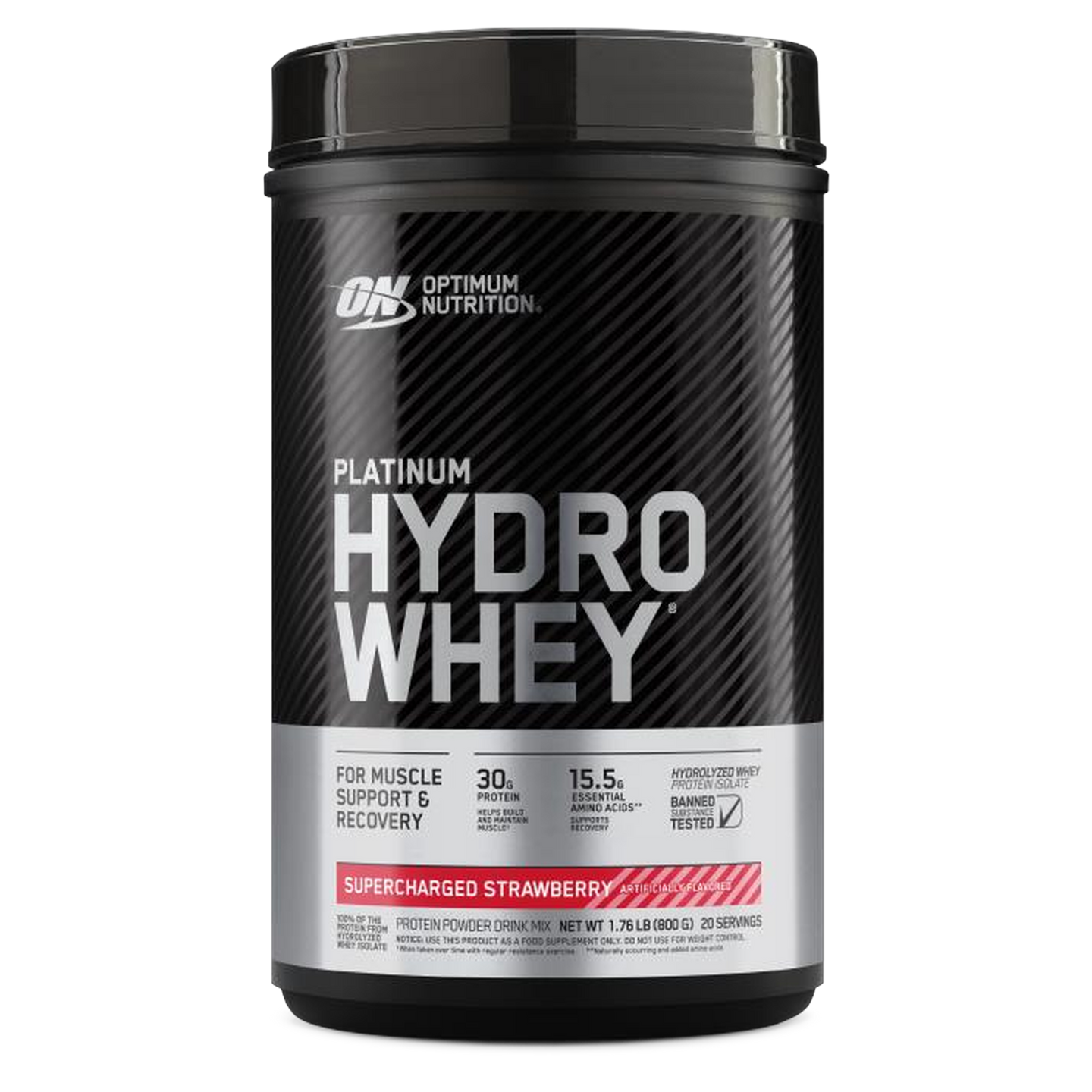 Platinum Hydrowhey Supercharged Strawberry 800 g