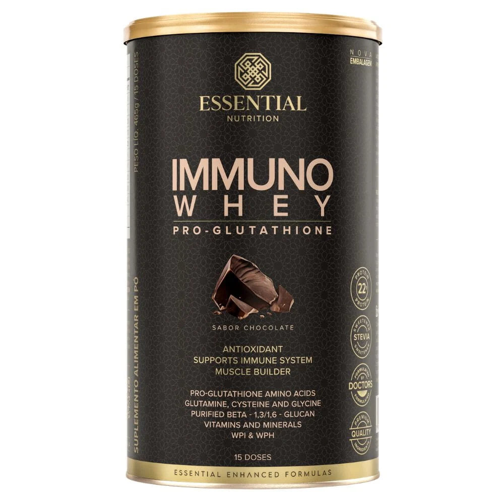 Lata de Immuno Whey Cacao Essential Nutrition