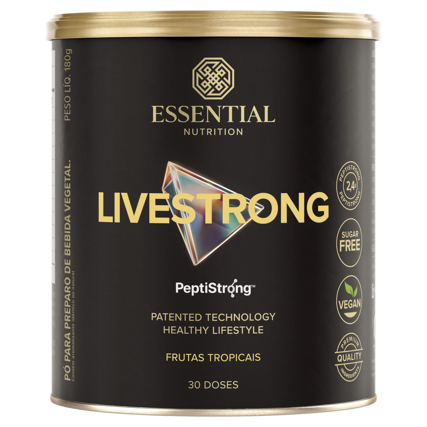 LiveStrong com PeptiStrong Essential Nutrition — Frutas Tropicais 180 g