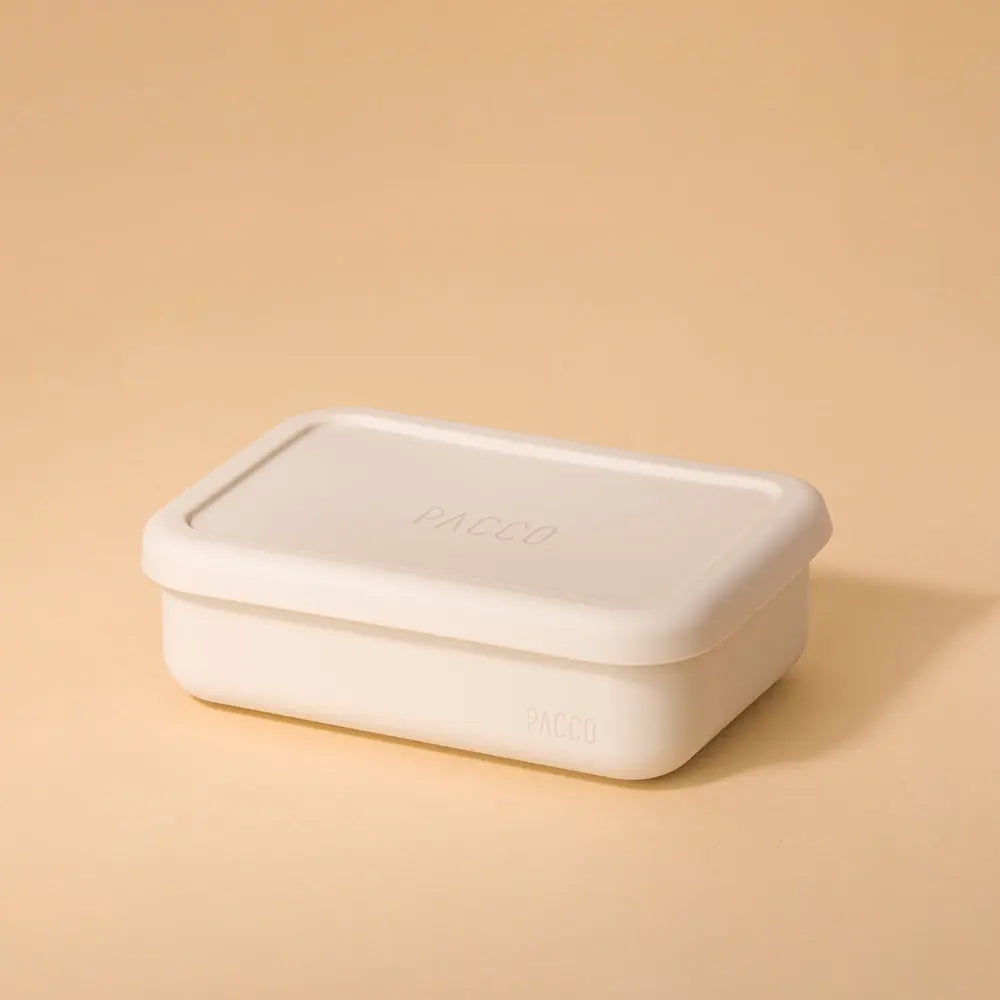 Lunch Box Pacco em Silicone cor Creme