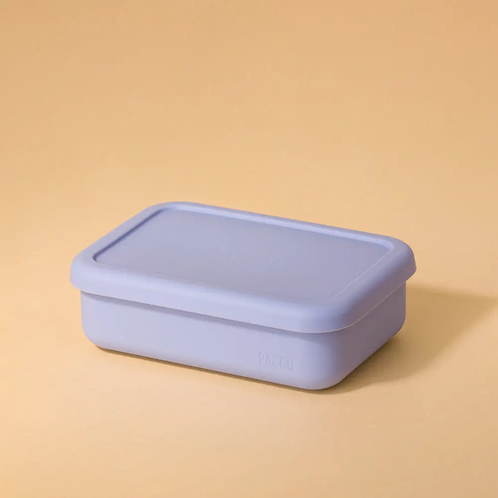 Lunch Box Pacco em Silicone cor Lavanda