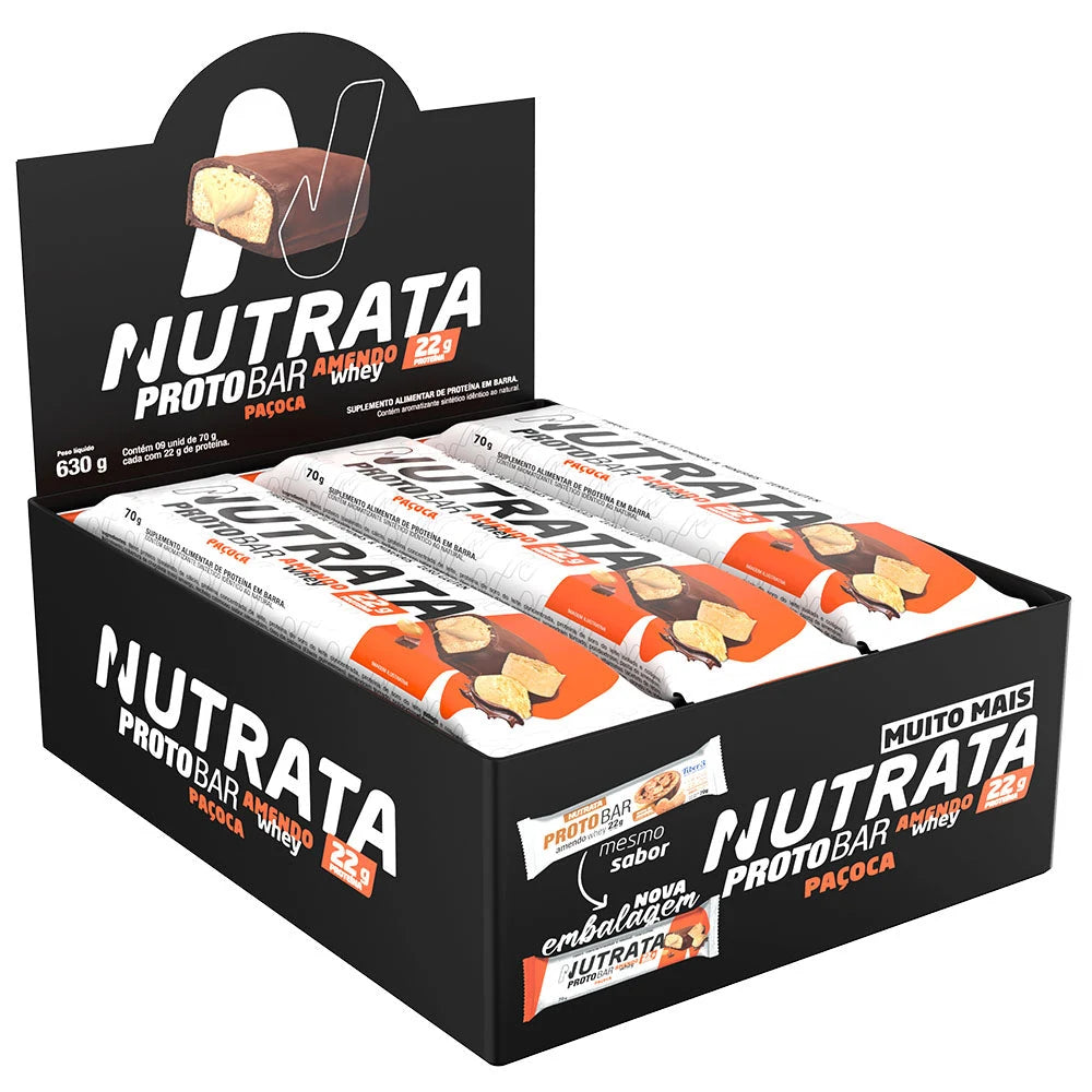Protobar Nutrata 70g (display 8) — Amendo (Creme de Amendoim)