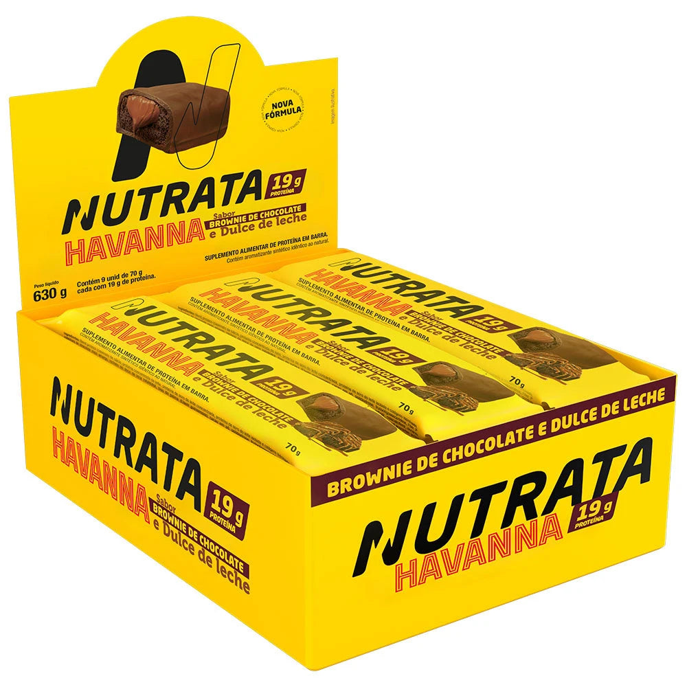 Protobar Nutrata 70g (display 8) — Havanna Brownie com Dulce de Leche
