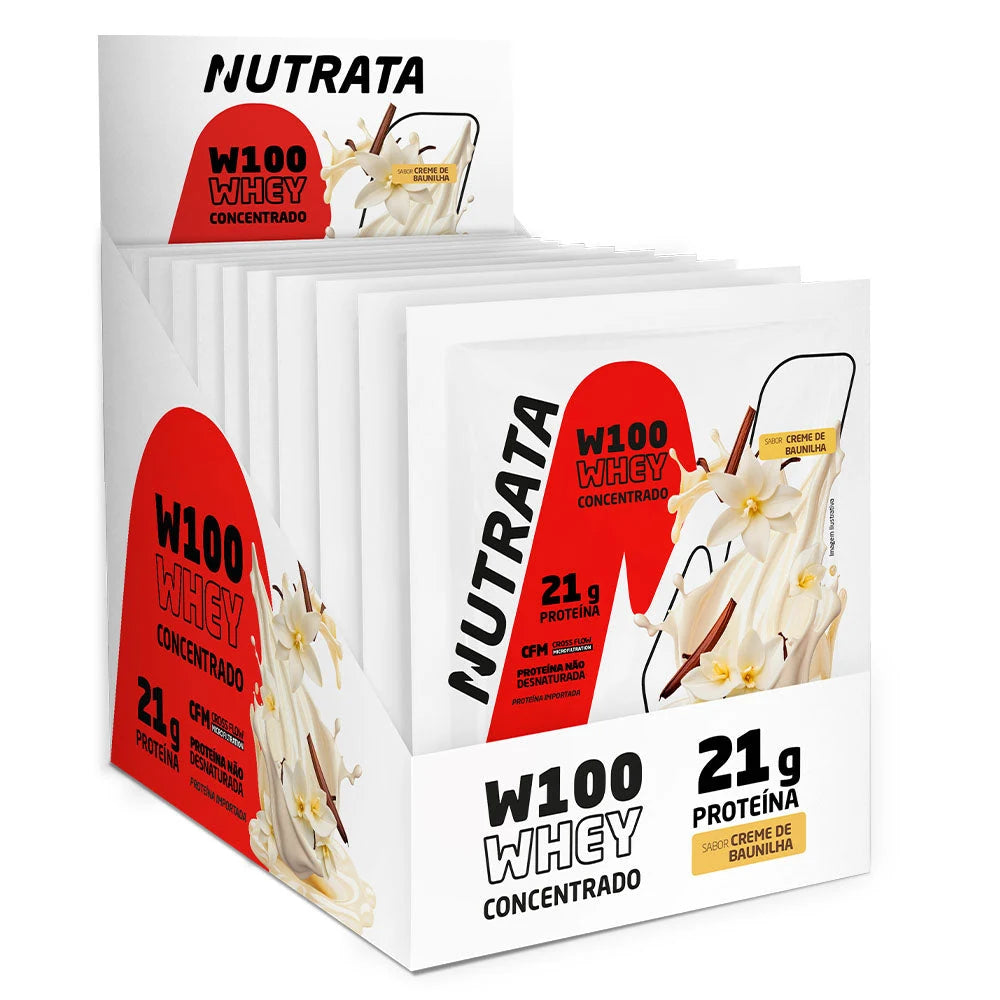 W100 Whey Concentrado Nutrata — Creme de Baunilha