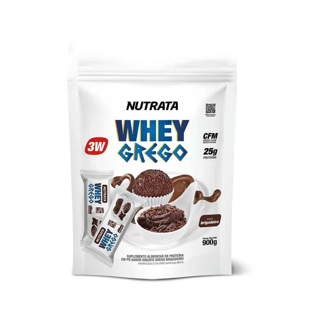 Whey Grego 3W Nutrata 900g — Brigadeiro