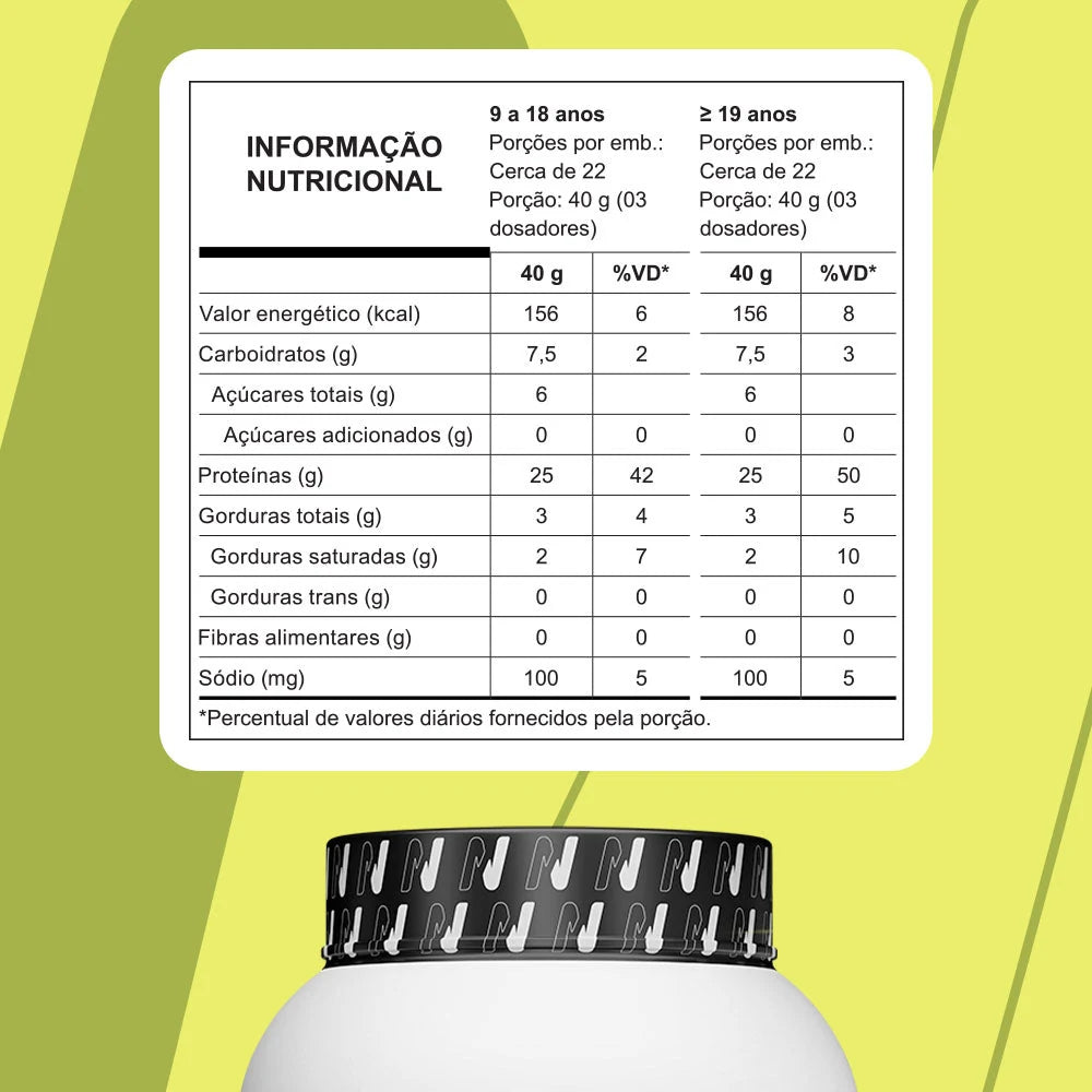 Tabela nutricional — Torta de Limão
