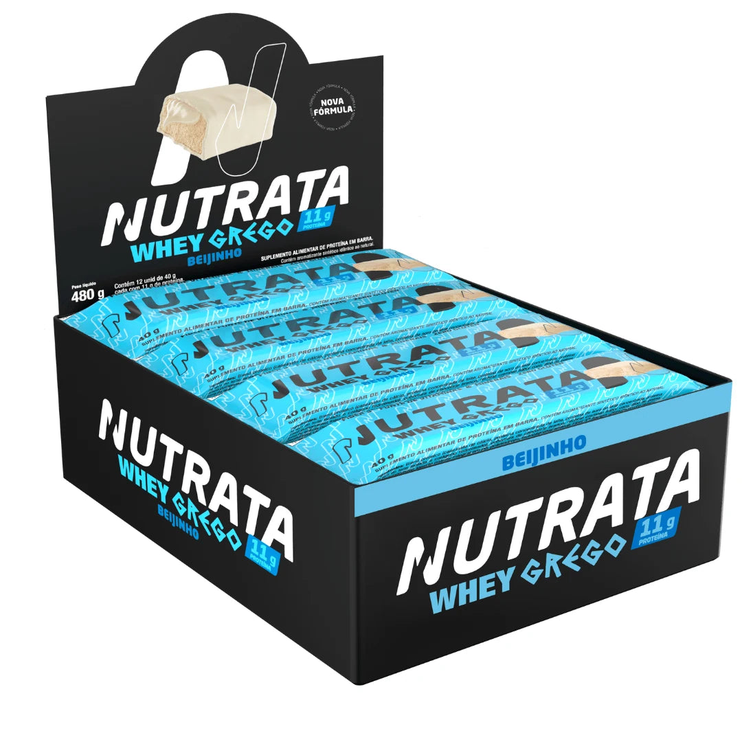 Whey Grego Bar Nutrata 40g (display 12) — Beijinho