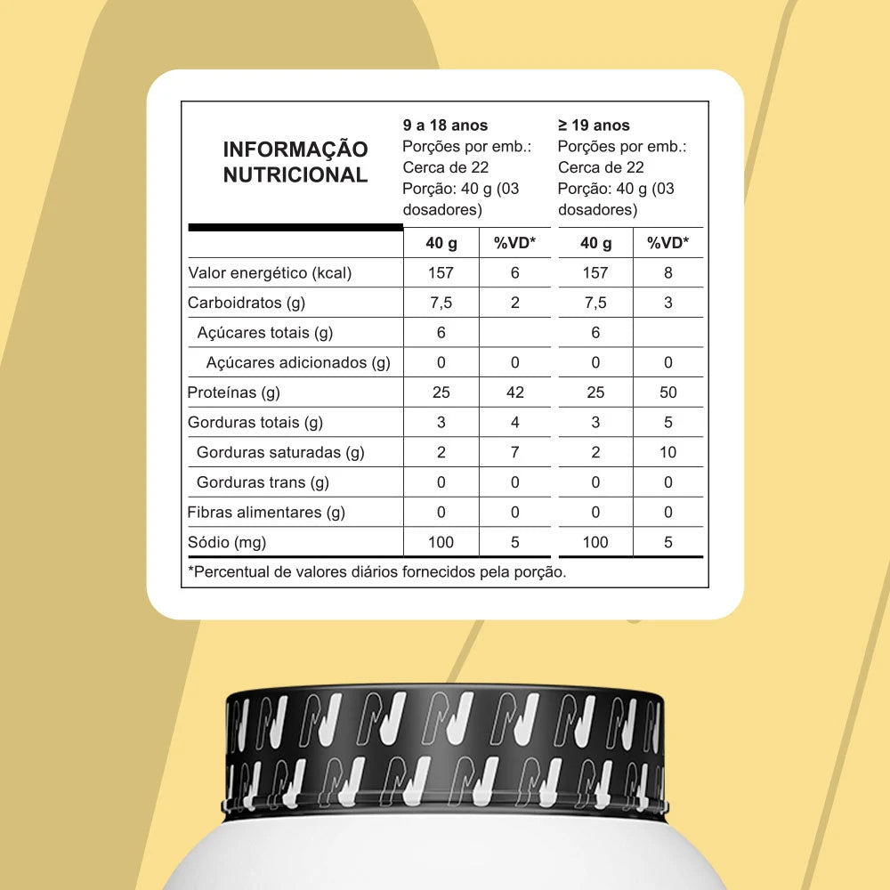 Tabela nutricional — Mousse de Maracujá