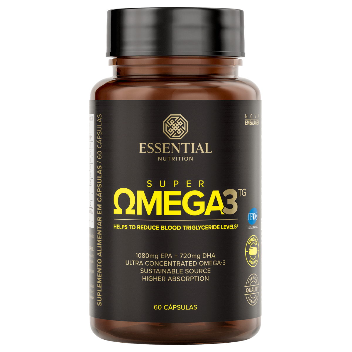 Super Ômega 3 TG 60 softgels