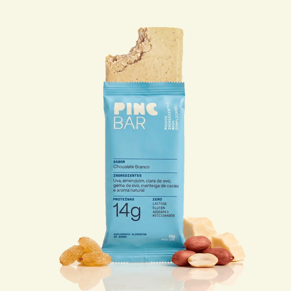 Pinc Bar Barra de Proteína sabor Chocolate Branco, unidade