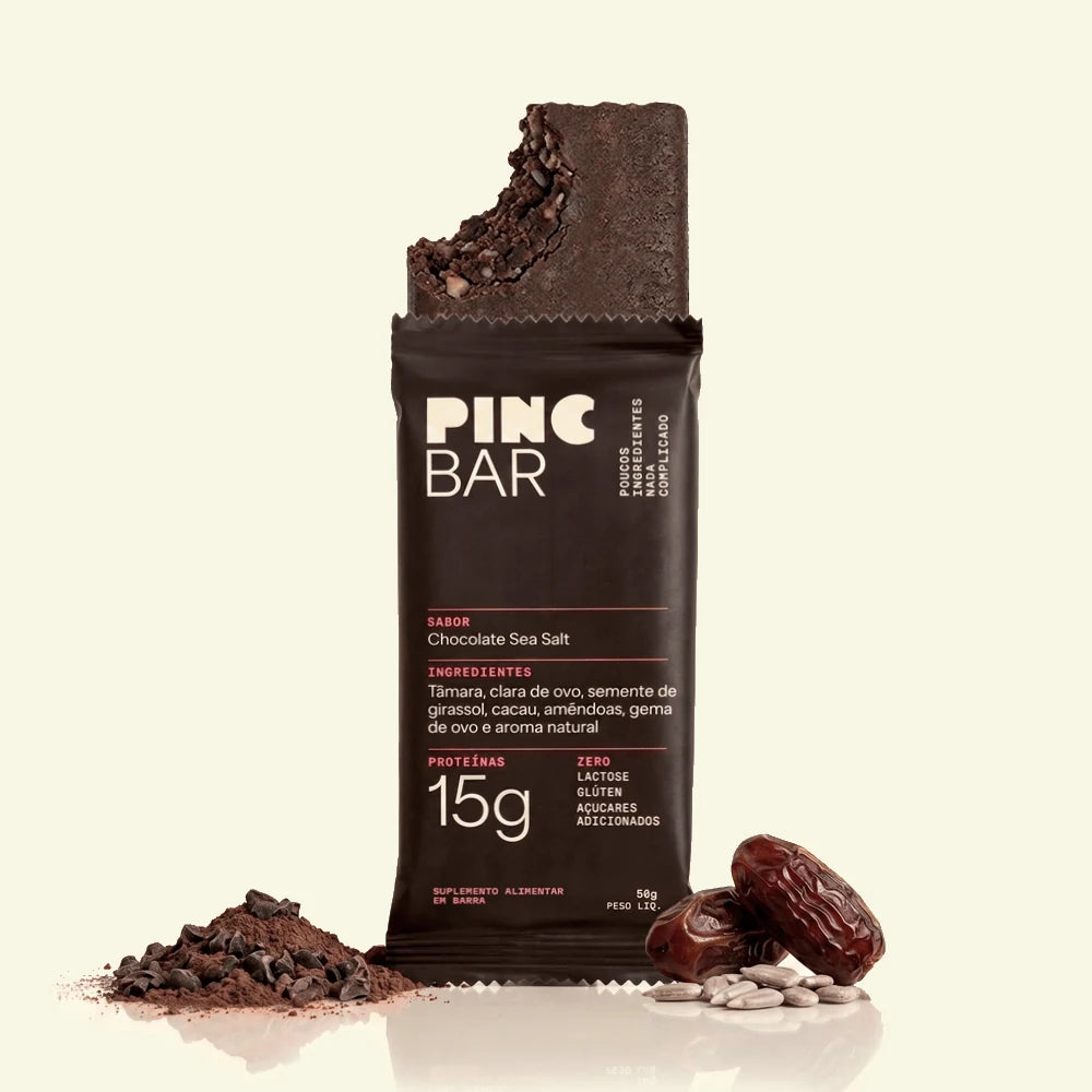Pinc Bar Barra de Proteína sabor Chocolate Sea Salt, unidade