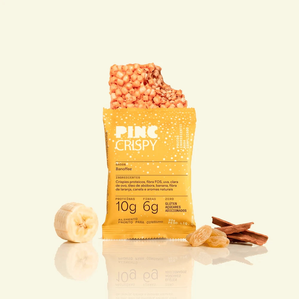 Pinc Crispy Snack Proteico sabor Banoffee, unidade