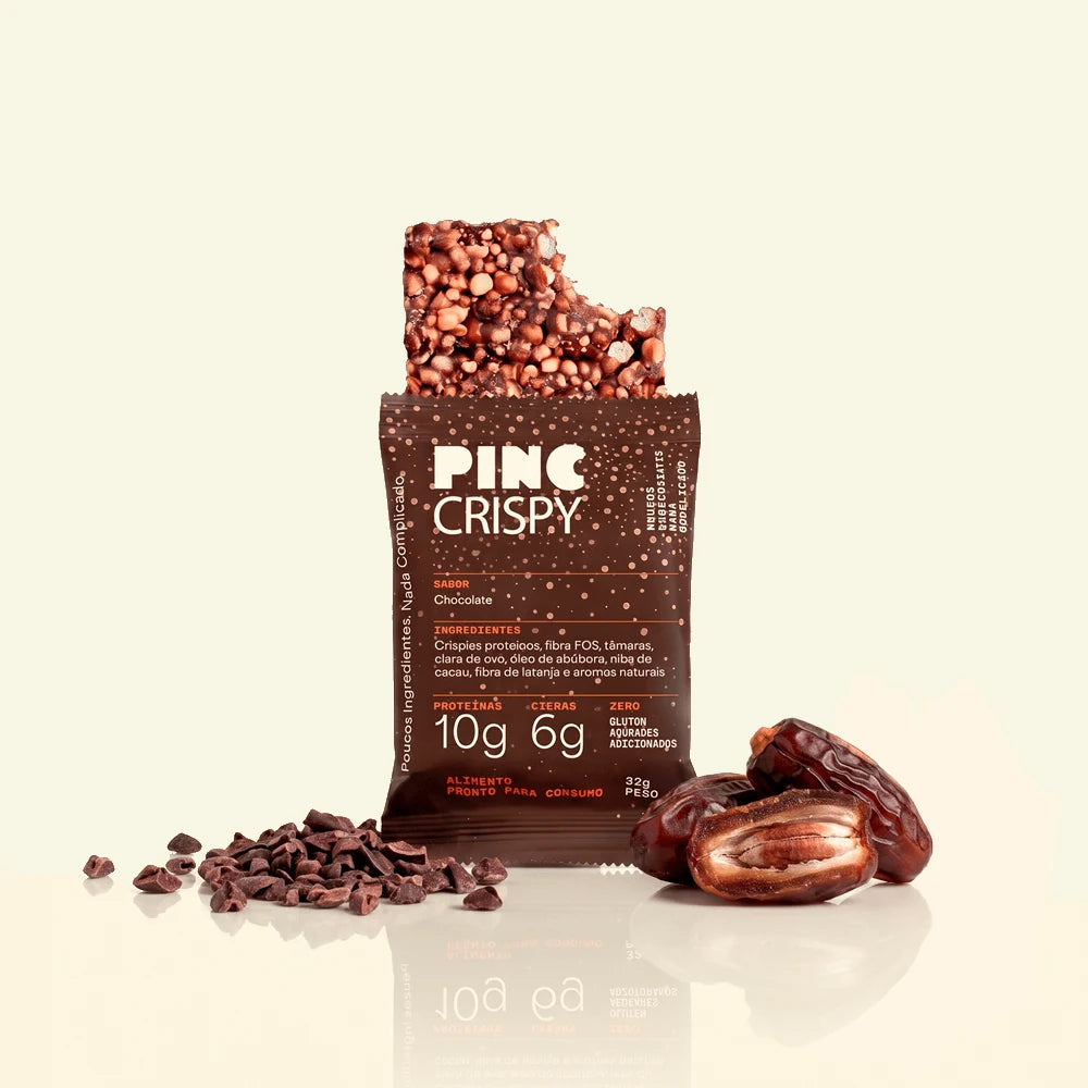 Pinc Crispy Snack Proteico sabor Chocolate, unidade
