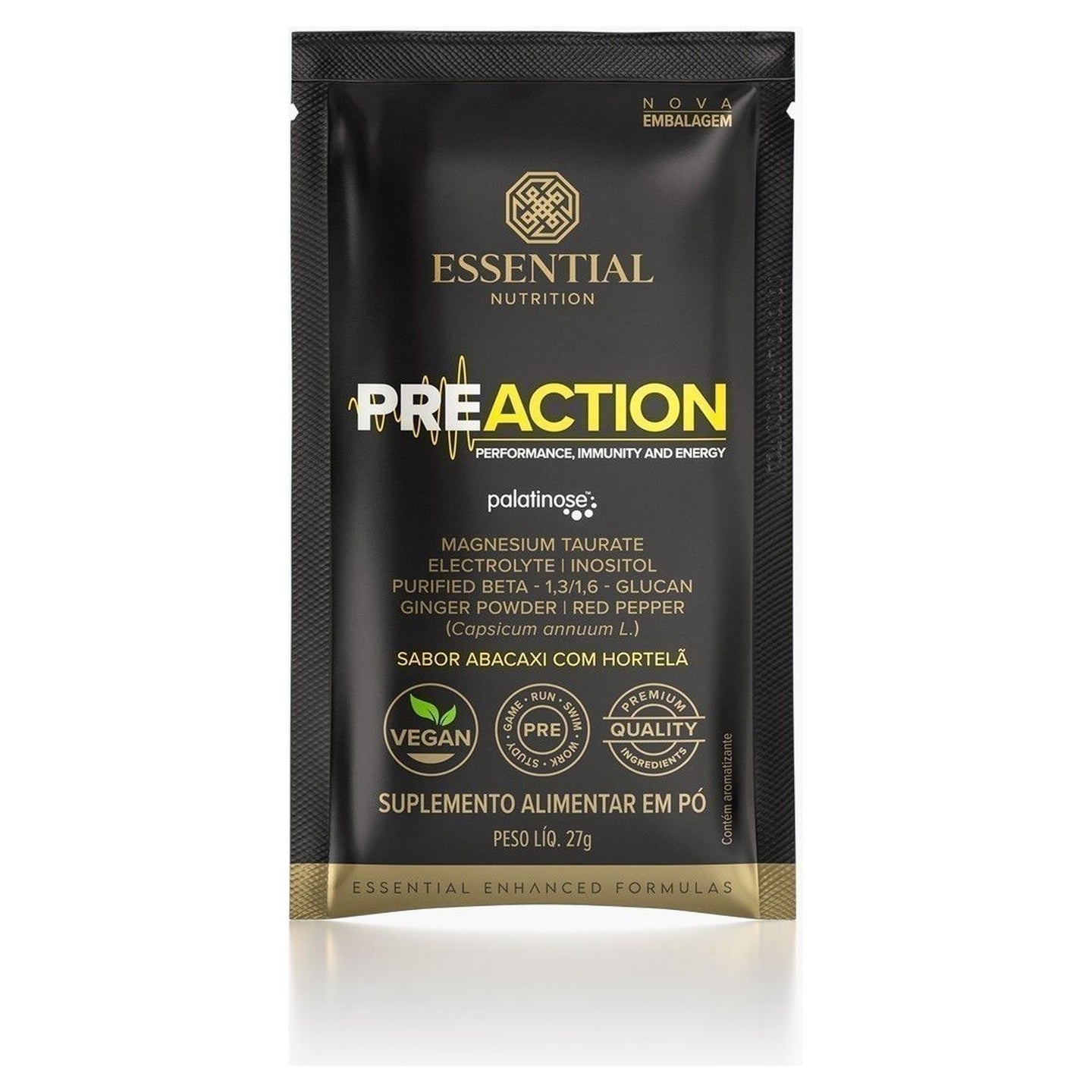 Pre-Action Energy Drink Abacaxi com Hortelã 20 sachês