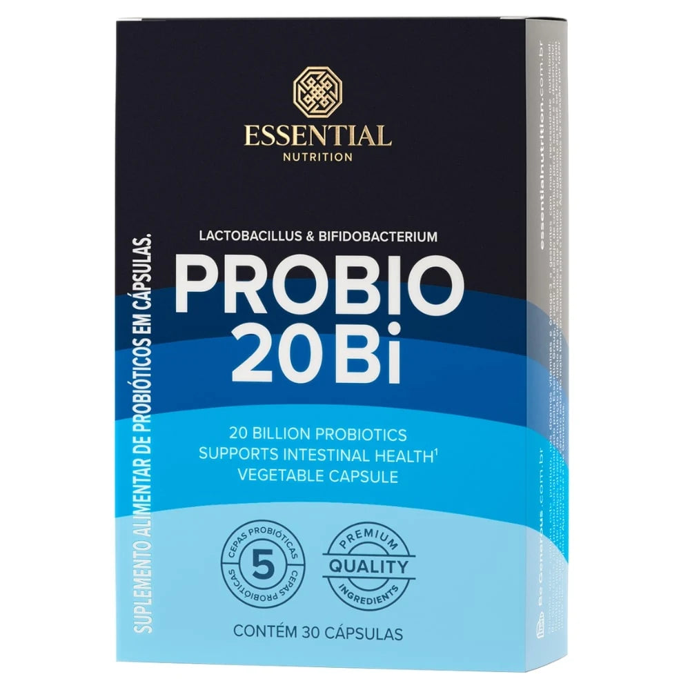 Probio 20Bi Essential Nutrition — pote com 30 cápsulas