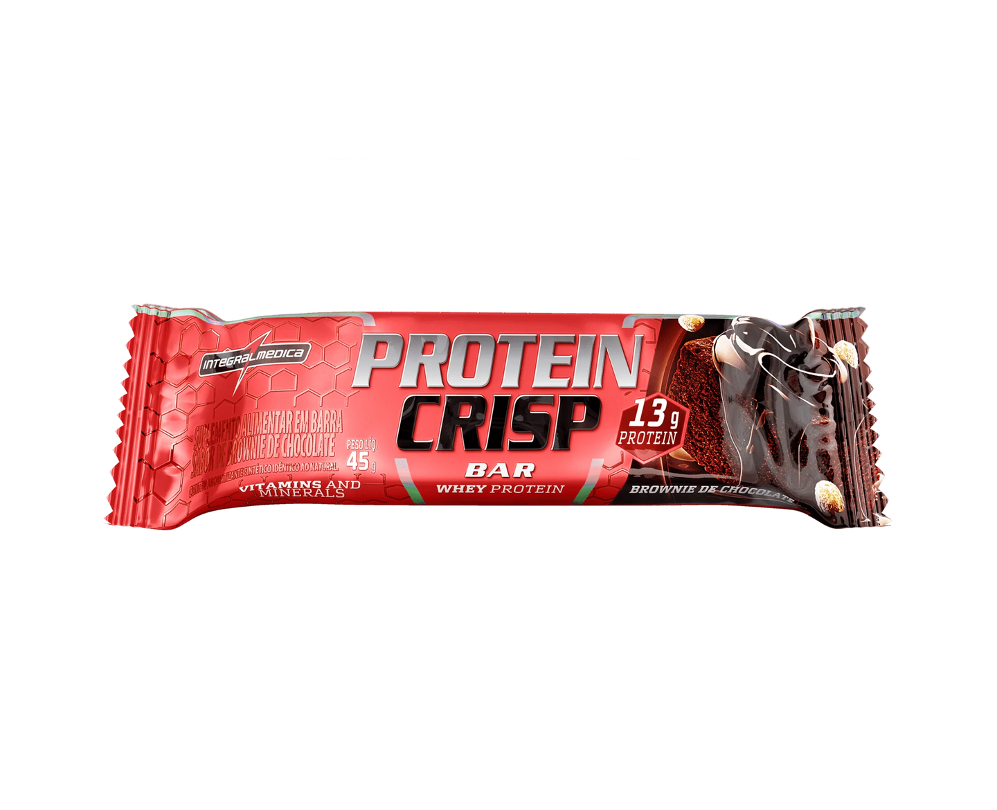 Protein Crisp Bar Integralmédica Brownie de Chocolate / 1 Unidade
