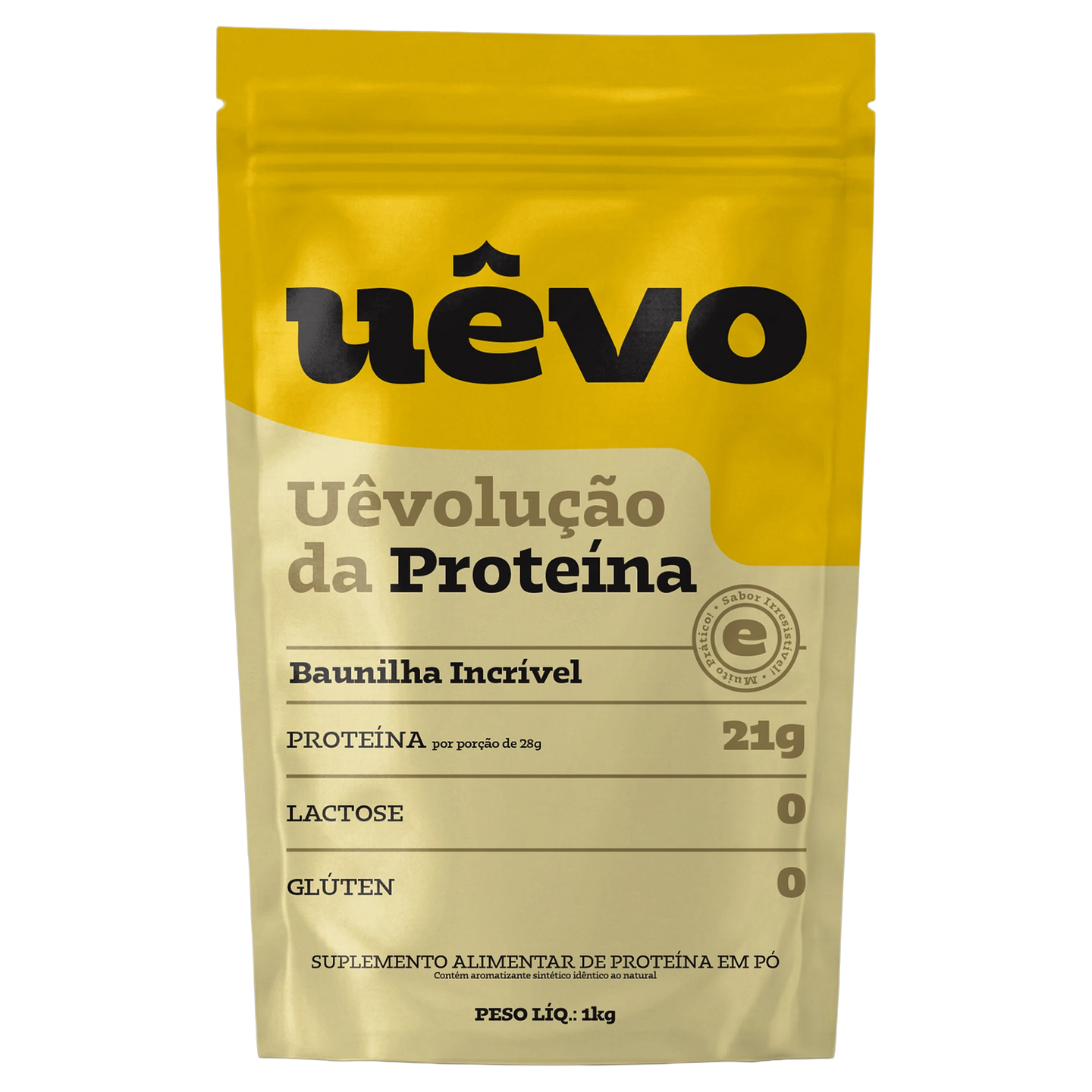 Pouch de Proteína Uêvo 1 kg sabor Baunilha Incrível