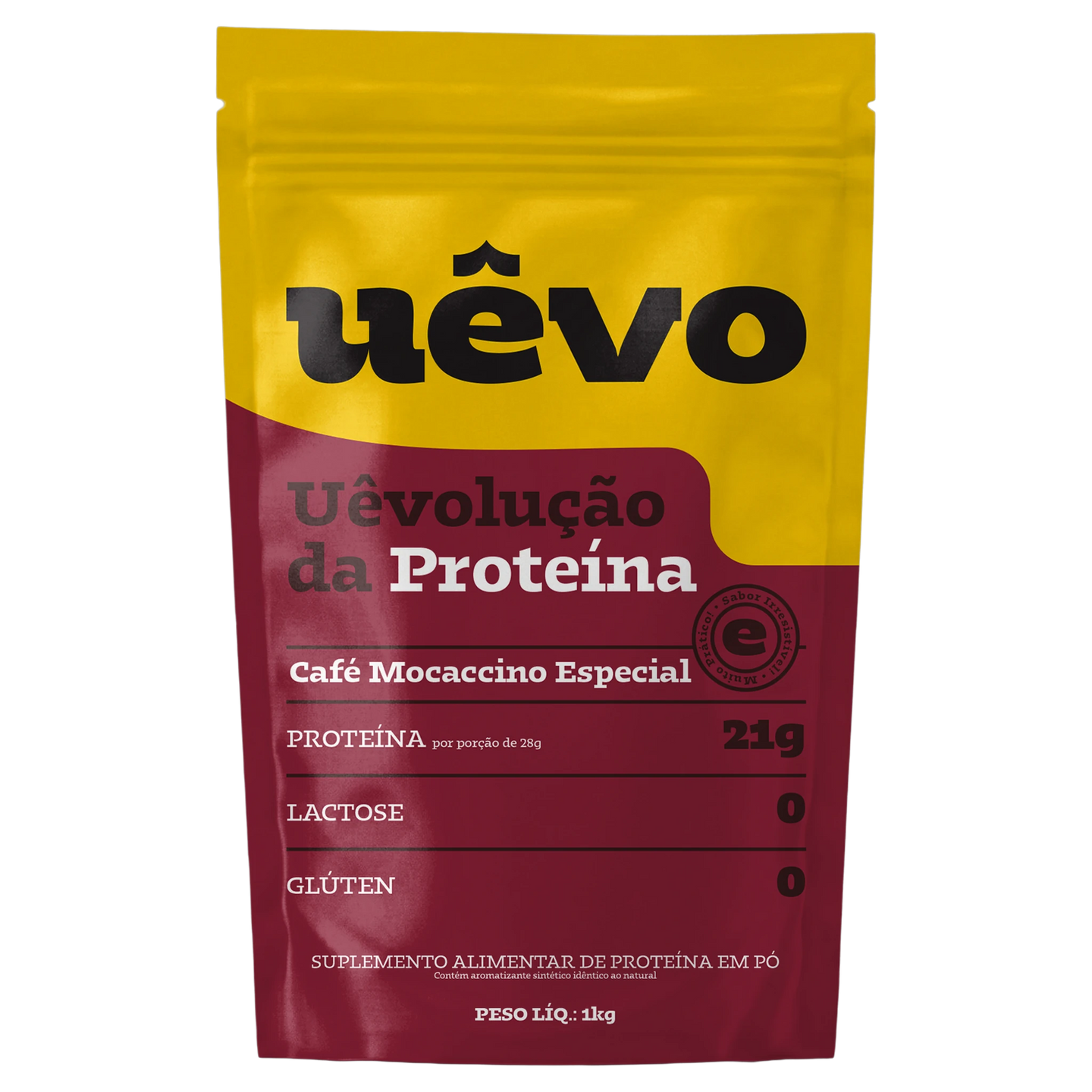 Pouch de Proteína Uêvo 1 kg sabor Café Mocaccino Especial