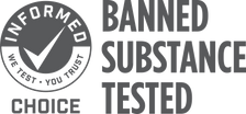 Selo oficial Informed Choice — Banned Substance Tested