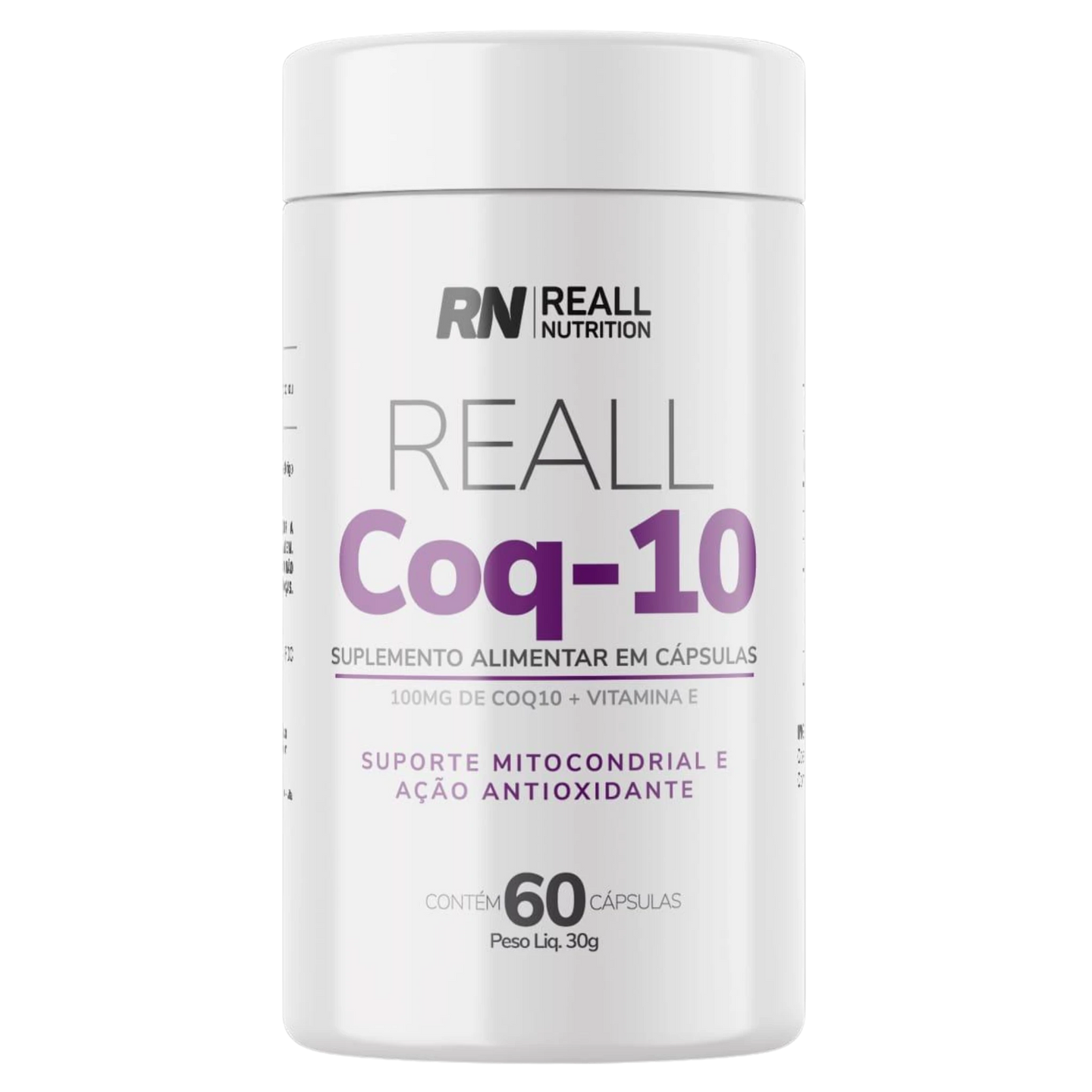 Pote de Reall CoQ-10 com 60 cápsulas